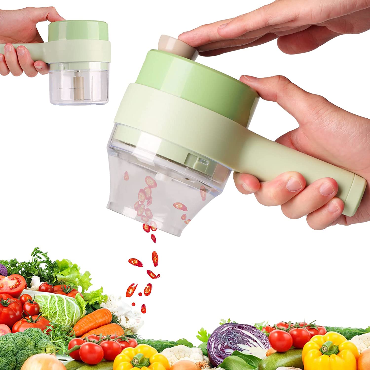 EnergyEmpire 4 in 1 Portable Electric Vegetable Cutter Set Pastry